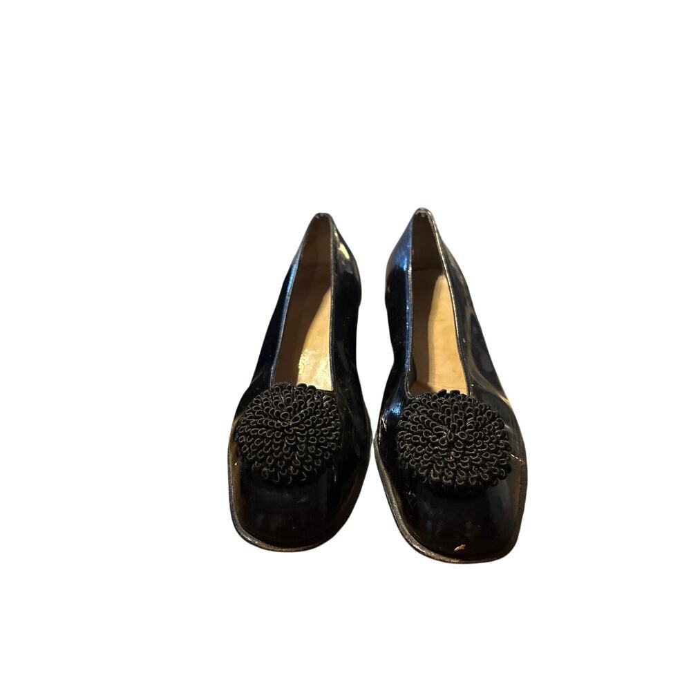 Salvatore Ferragamo Boutique Black Patent Leather Pumps  Women’s Size 8C Italy
